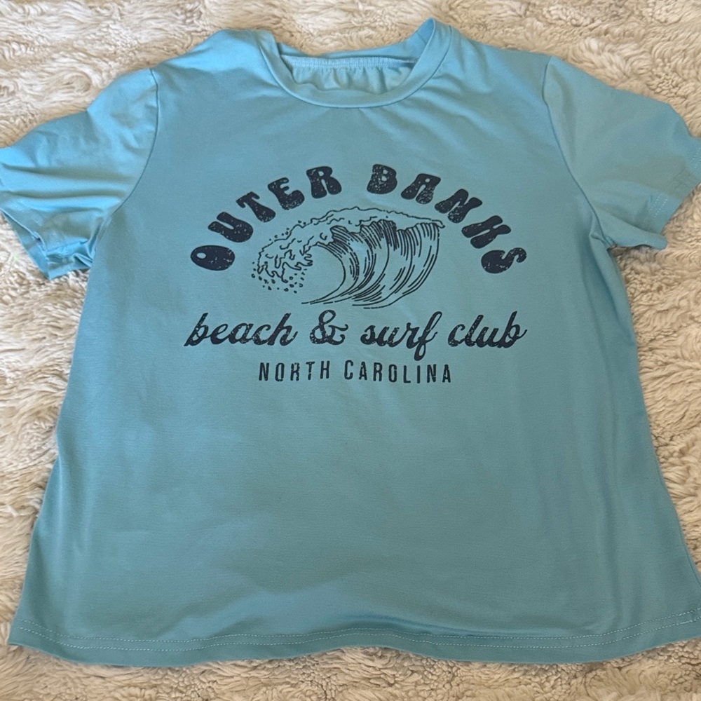 Outer Banks Beach & Surf Club Womens Shirt - Blue
